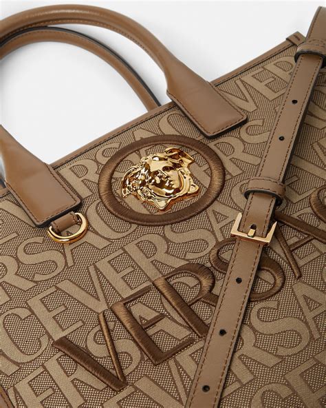 versace tote bag macys|Versace allover small tote bag.